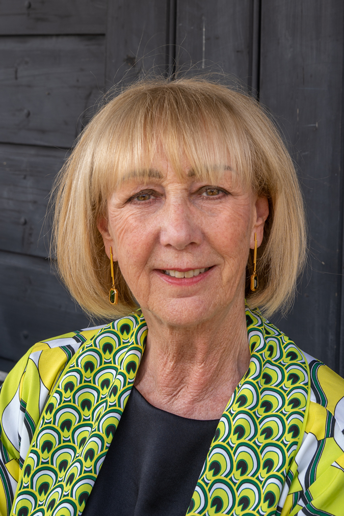 Golden and green earrings by Lara Design