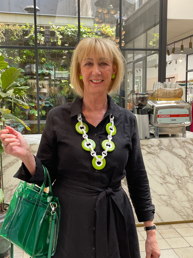 Angela Caputi necklace close-up