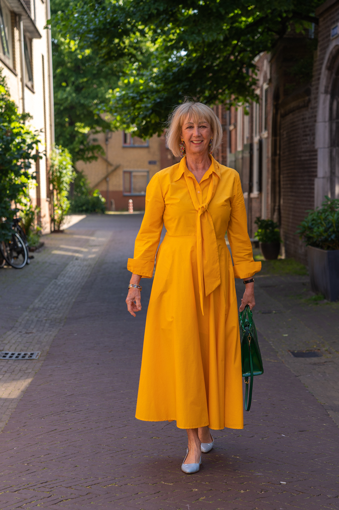 A yellow summer dress