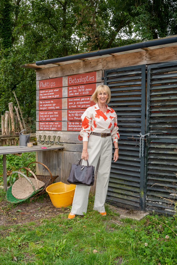 Orange and cream top