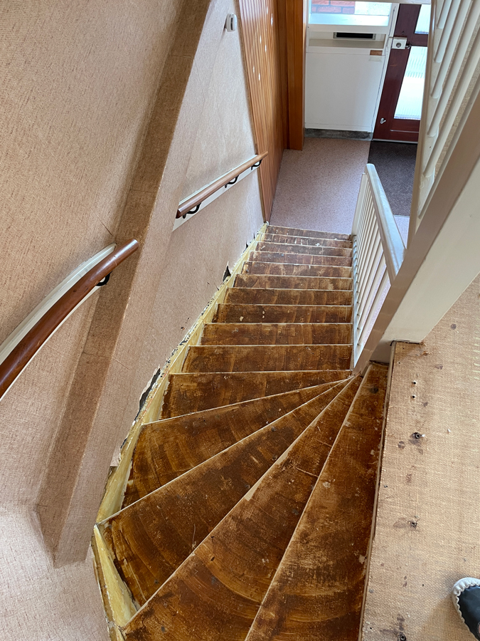 Stairs before we worked on it