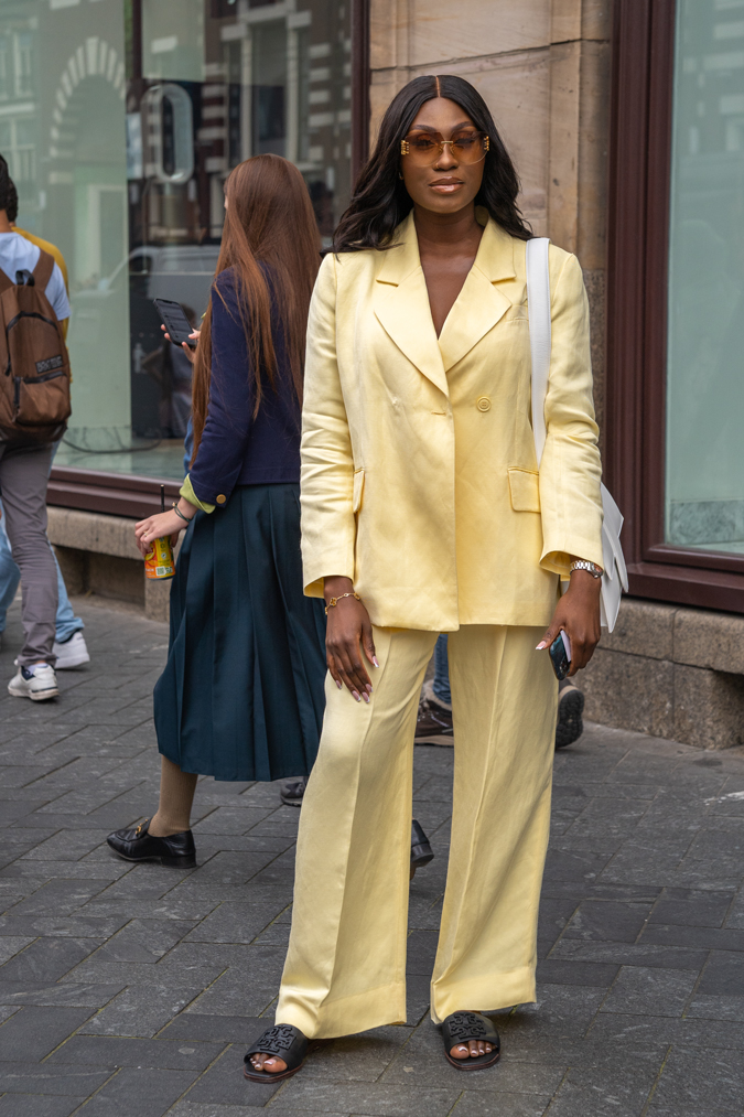 Beautiful lady in town