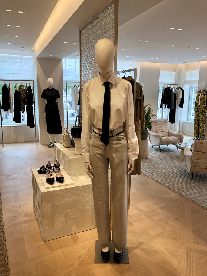 Jeans at the Dior shop