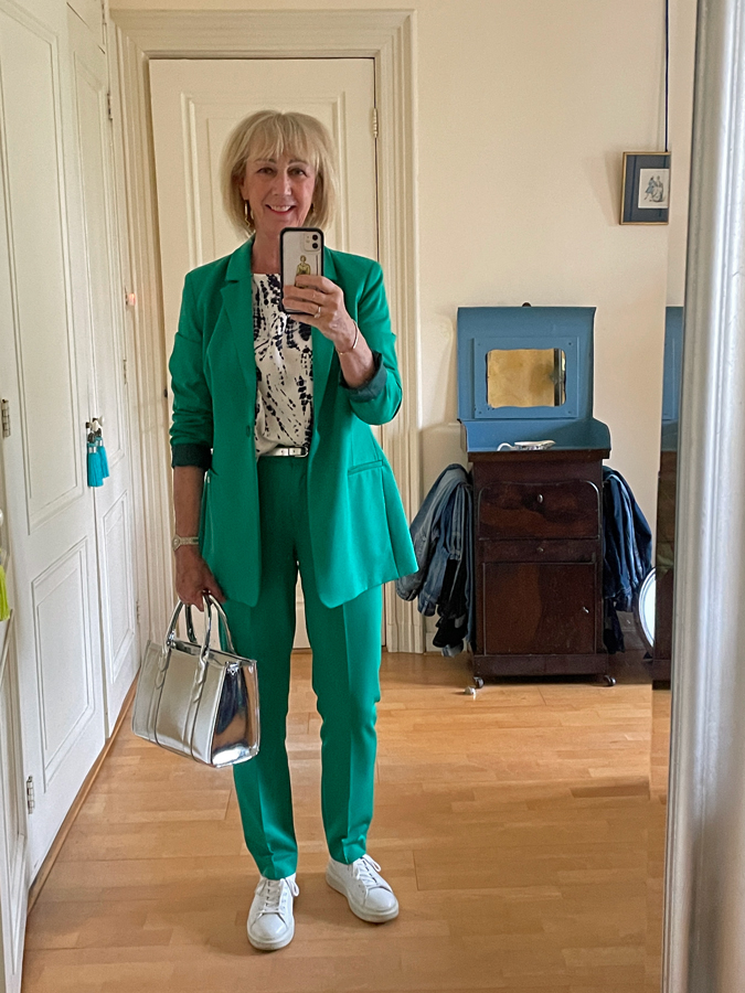 Green suit