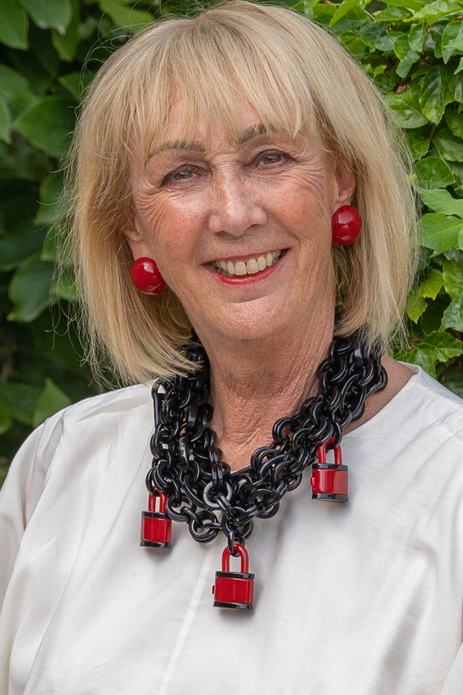 Angela Caputi padlock necklace