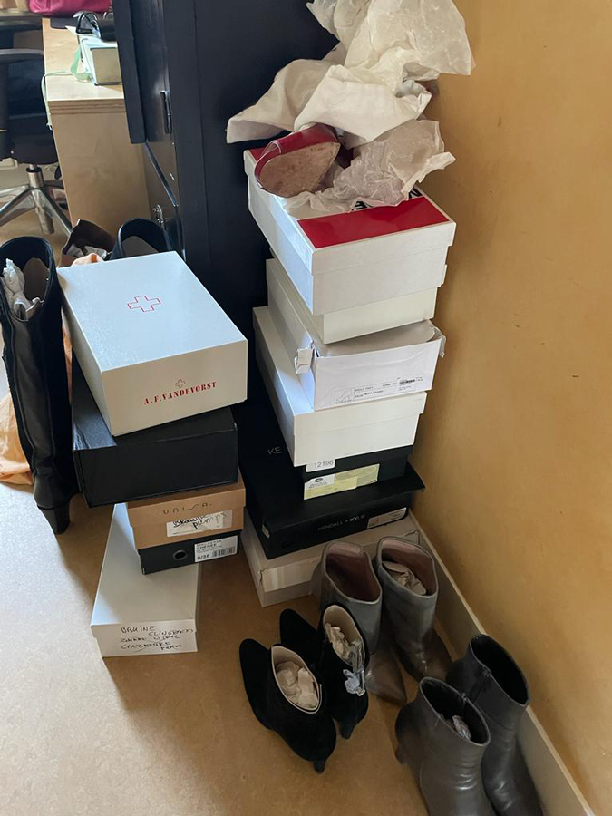 High heeled shoes and boots