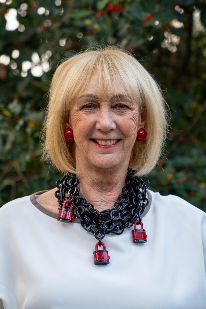 Angela Caputi padlock necklace