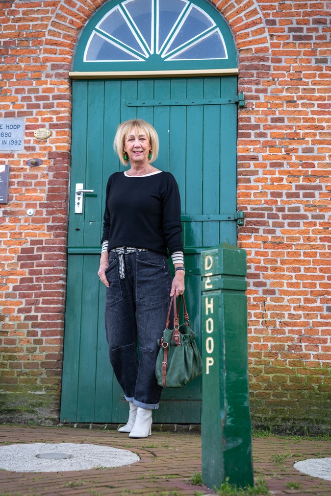 Man repeller jeans and stripes