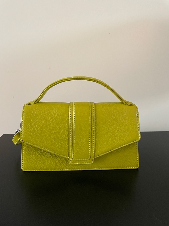 chartreuse crossbody bag by Markberg