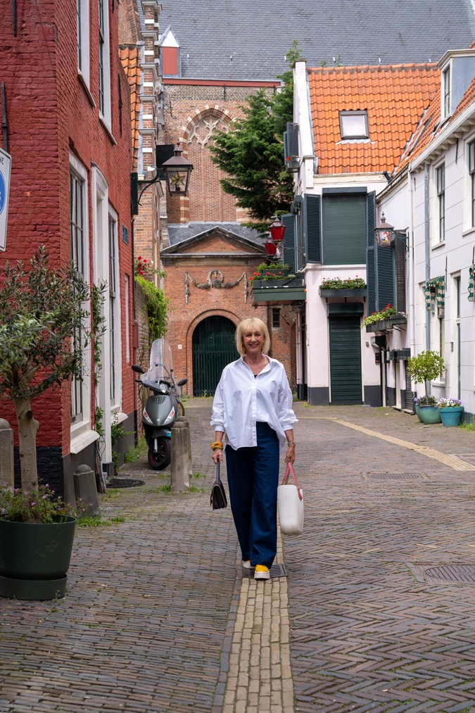 Chunky yellow shoes with jeans