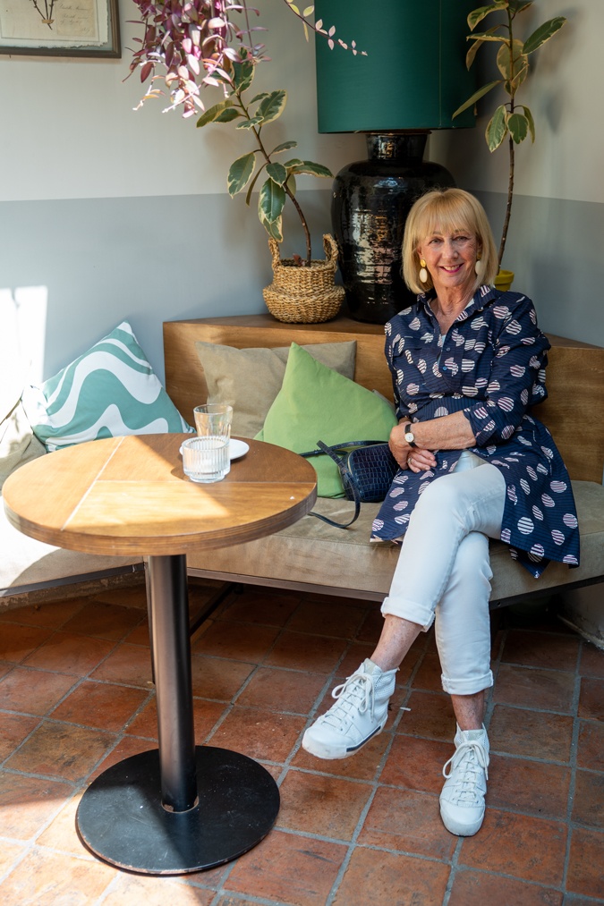 Kenzo dress with white jeans