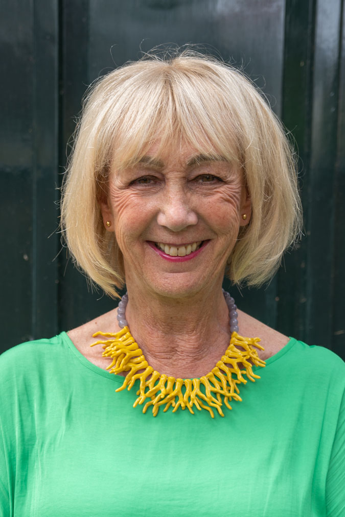 yellow and grey necklace by Lara Design