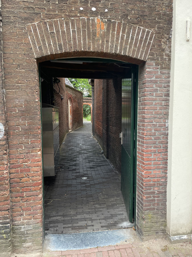 Entrance to the back yard