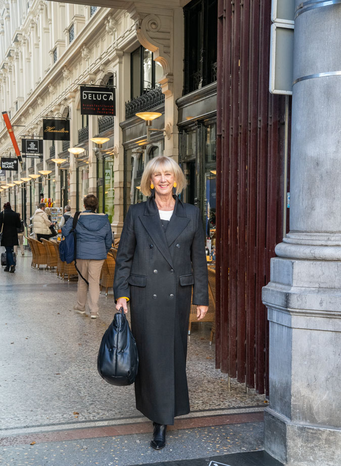 Long black coat by Drykorn