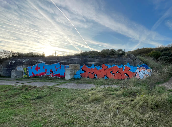 Graffiti in the dunes