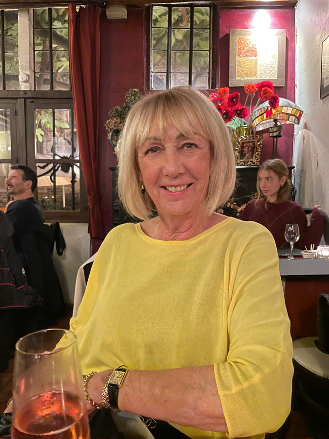 Having dinner at restaurant 't Hofke in Antwerp