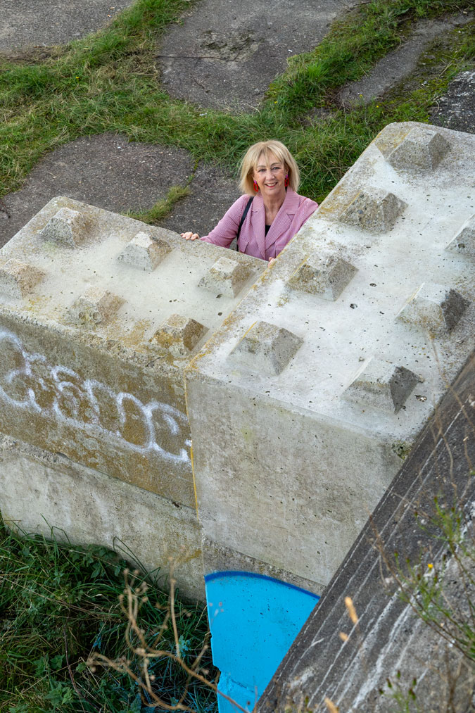 Red and white striped jacket with the baggy jeans