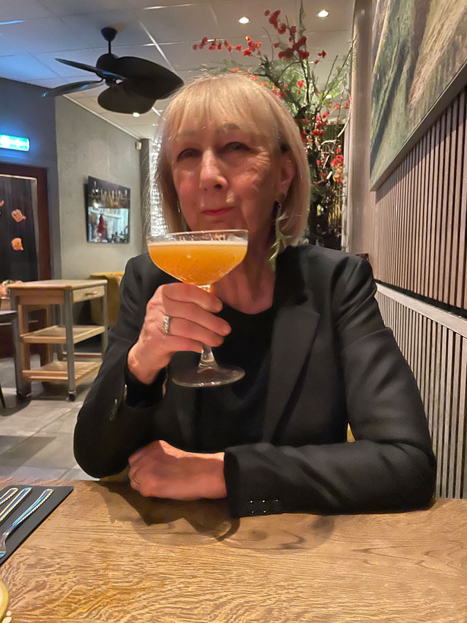 At the Indonesian restaurant