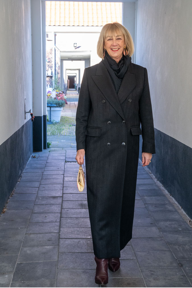Long black coat