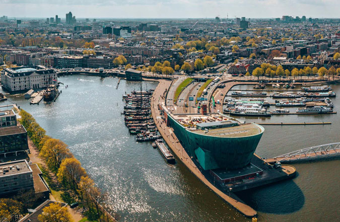Roof of NEMO Science Museum Amsterdam