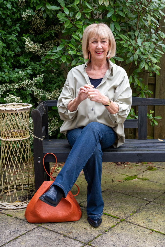 Oversized pale green shirt