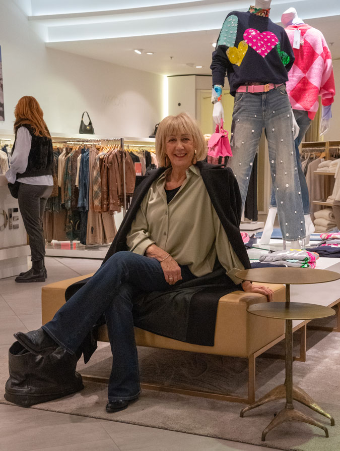 Oversized pale green shirt