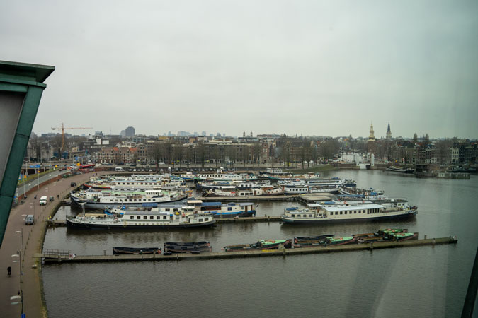 View from NEMO Museum Amsterdam