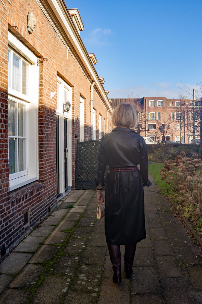 Black and burgundy go well together