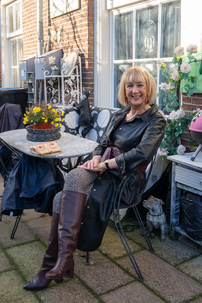 Black and burgundy go well together