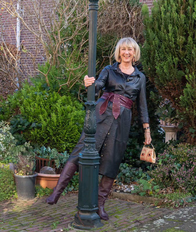 Black and burgundy go well together