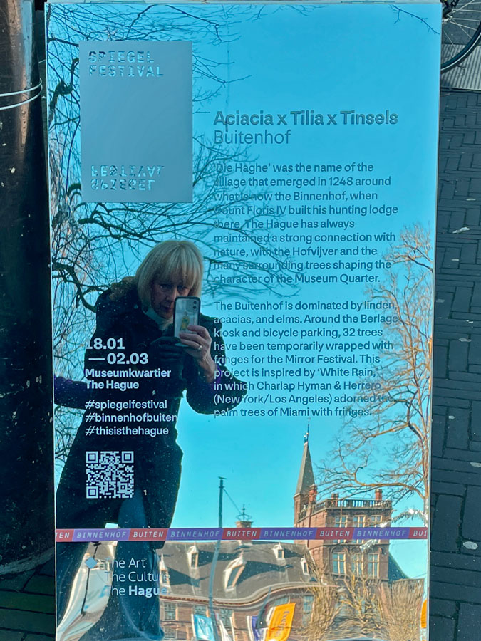 Explanation mirror exhibition, trees