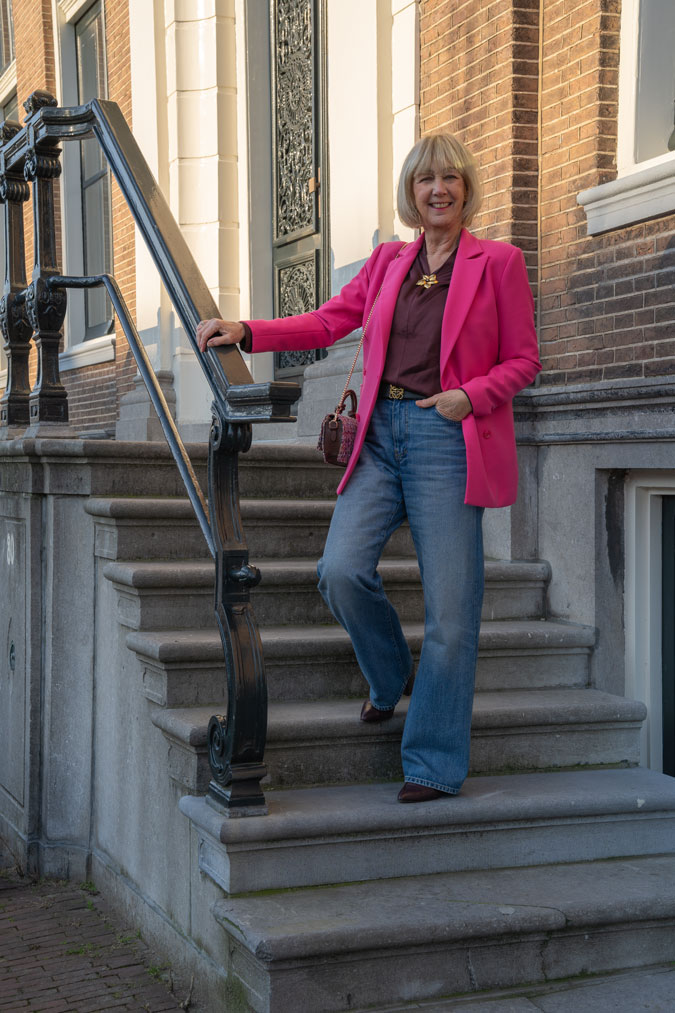 Pink and burgundy combination