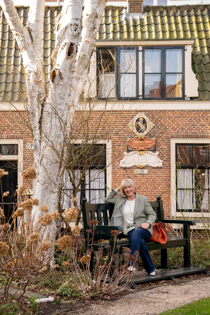 Houndstooth blazer with jeans
