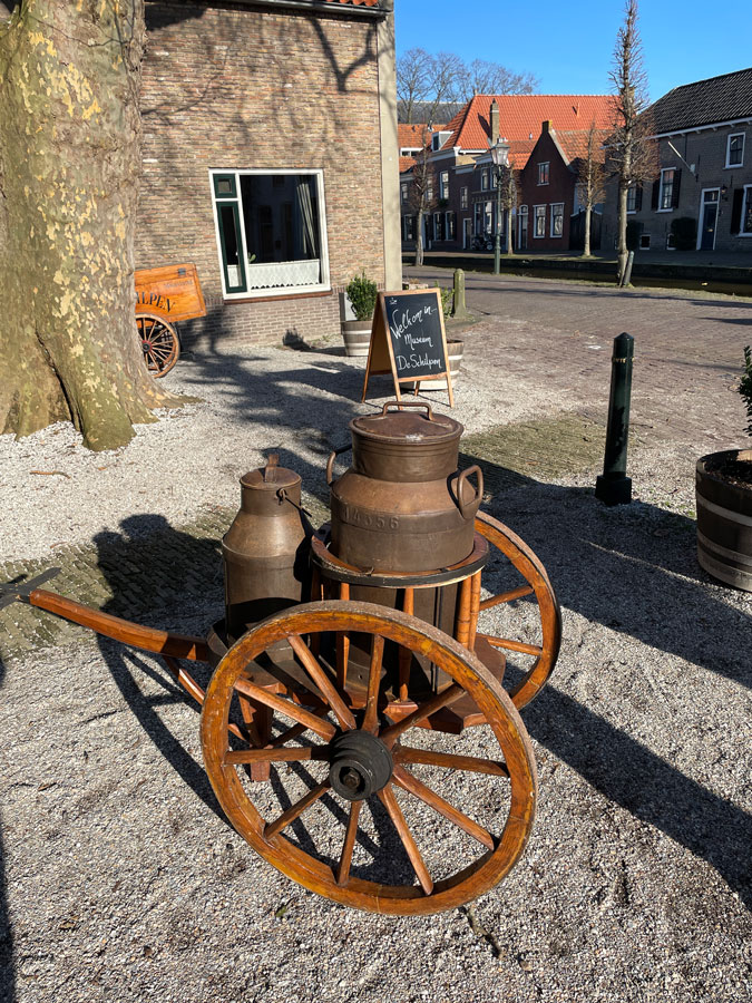 old milk cart