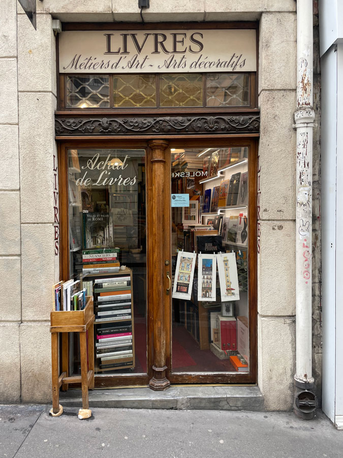 Beautiful book shop in Paris