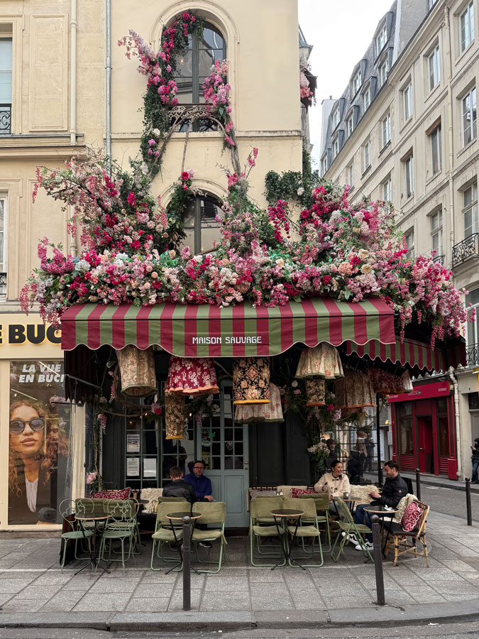 Beautiful terrace in Paris