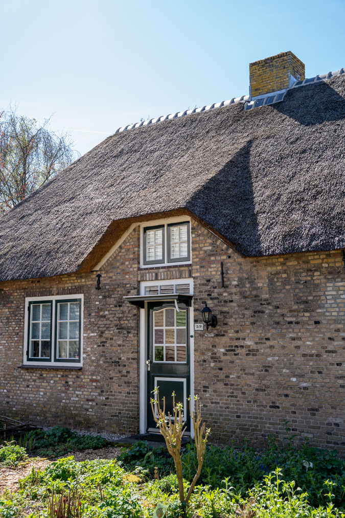 Picturesque houses near Delft