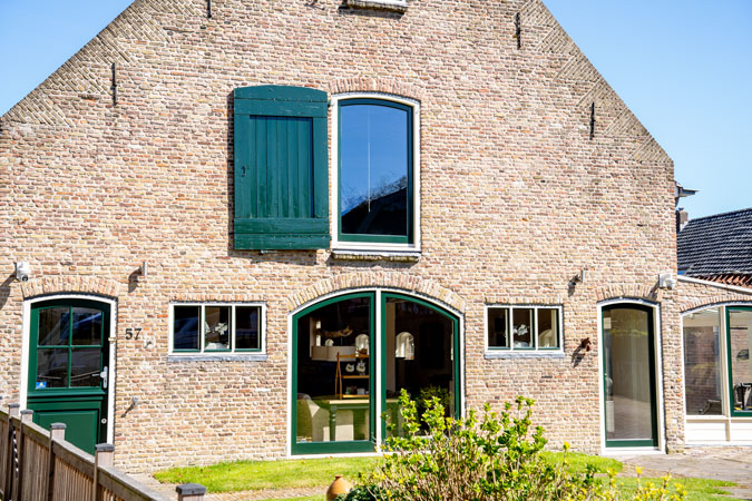 Picturesque houses near Delft