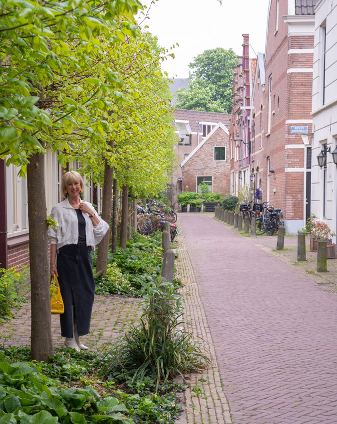 long pencil skirt with a white bomber jacket
