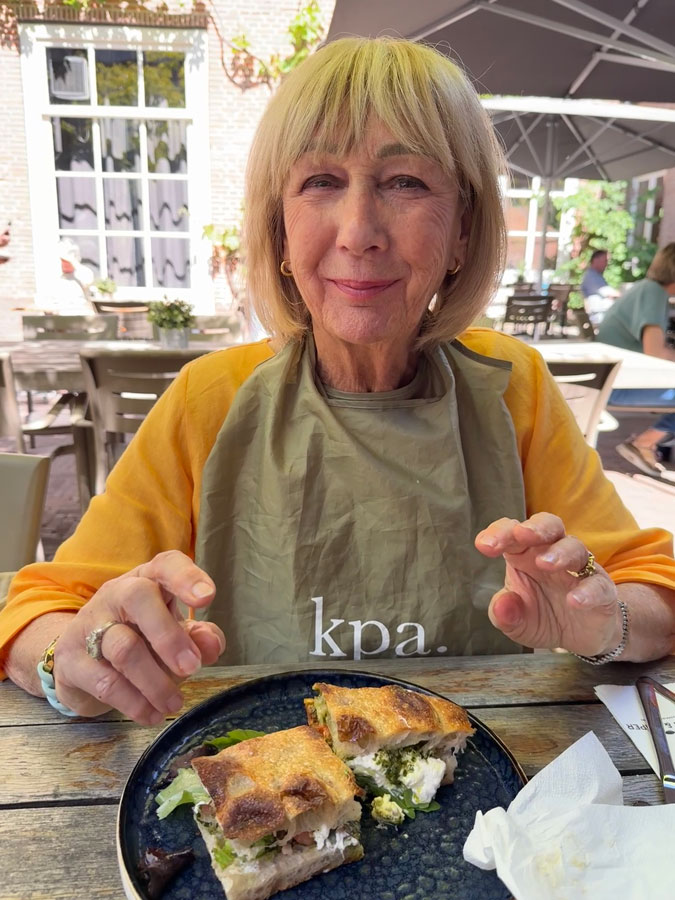 Me, having lunch at a posh restaurant