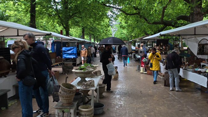 Antique market in Haarlem