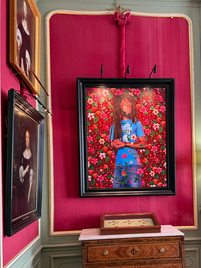 Art by Kehinde Wiley in Museum Van Loon in Amsterdam