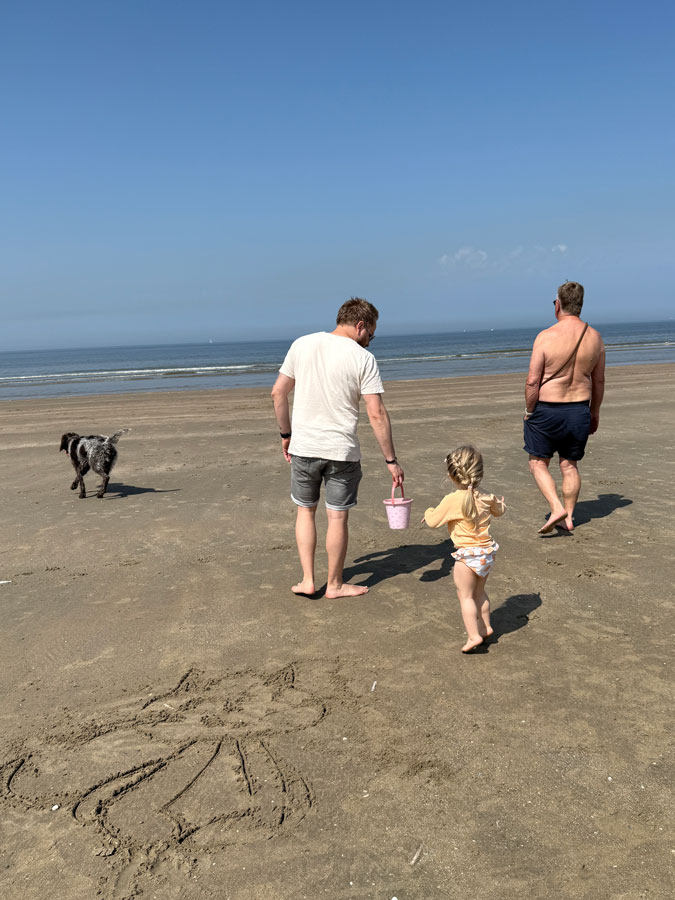 Family at the beach