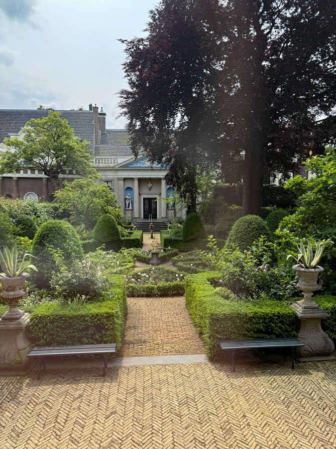 Garden of Museum Van Loon in Amsterdam