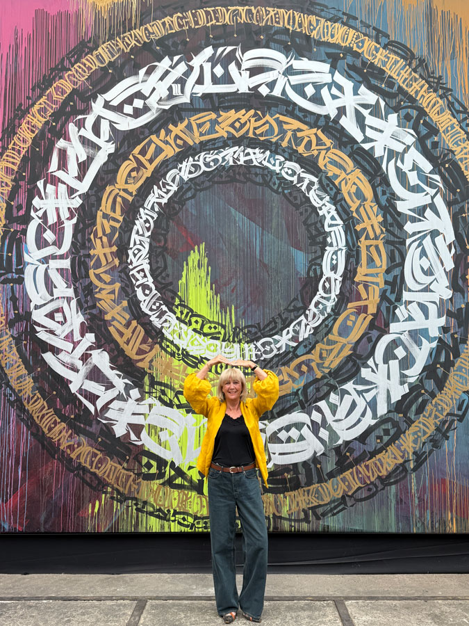 Golden yellow blouse as a jacket Mural art by Said Dokins