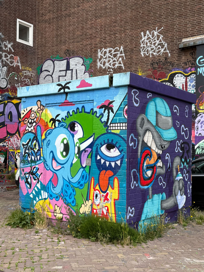 Graffiti art Outside Straat Museum