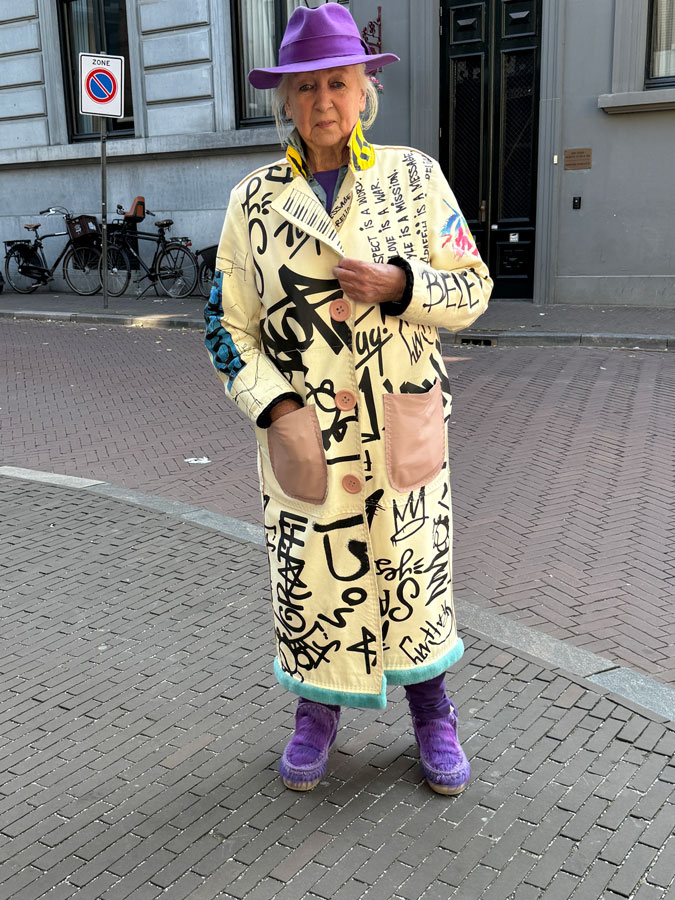 Lady with a cool coat