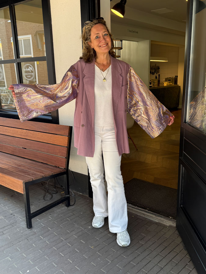 Lady with a terrific jacket