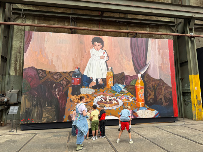 Mural art at Straat Museum artist Mohamed L'Ghacham