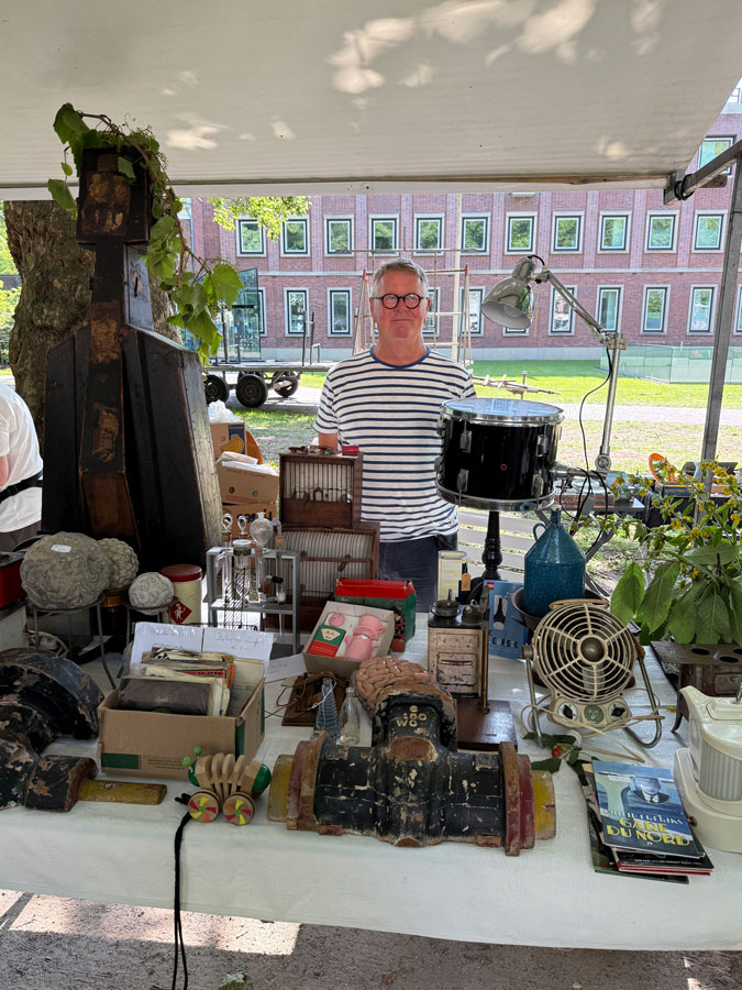 Ron at the Antique Market
